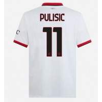 AC Milan Christian Pulisic #11 Vonkajší futbalový dres 2024-25 Krátky Rukáv